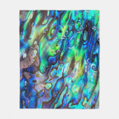 Neuseeland Abalone Paua Muschel Muster 1 Fleecedecke (Vorderseite)