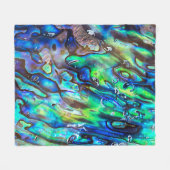 Neuseeland Abalone Paua Muschel Muster 1 Fleecedecke (Vorderseite (Horizontal))