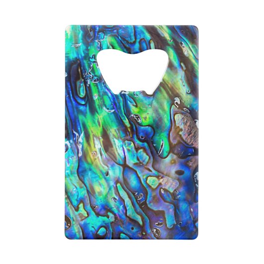 Neuseeland Abalone Paua Muschel Muster 1 Geldbeutel Flaschenöffner (Vorderseite)