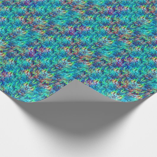 Neuseeland Abalone Paua Muschel Muster 1 Geschenkpapier (Ecke)