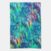 Neuseeland Abalone Paua Muschel Muster 1 Geschirrtuch (Vertikal)