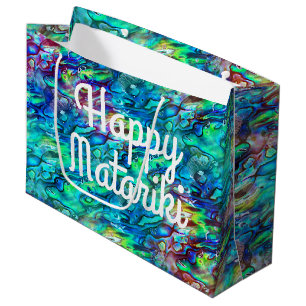 Neuseeland Abalone Paua Muschel Muster 1 Große Geschenktüte