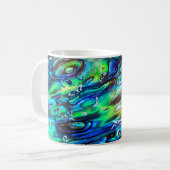 Neuseeland Abalone Paua Muschel Muster 1 Kaffeetasse (Vorderseite Links)