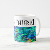 Neuseeland Abalone Paua Muschel Muster 1 Kaffeetasse (VorderseiteRechts)