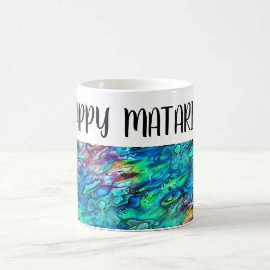 Neuseeland Abalone Paua Muschel Muster 1 Kaffeetasse (Mittel)