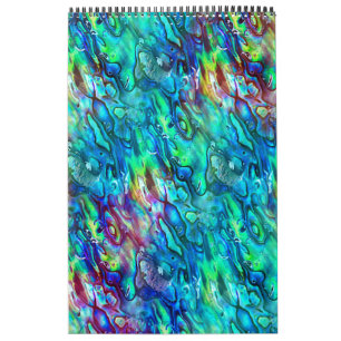 Neuseeland Abalone Paua Muschel Muster 1 Kalender