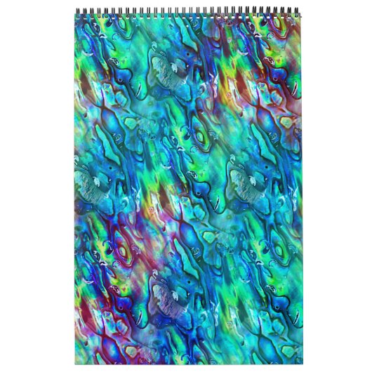 Neuseeland Abalone Paua Muschel Muster 1 Kalender (Titelbild)