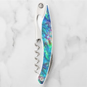 Neuseeland Abalone Paua Muschel Muster 1 Kellnermesser (Vorderseite)