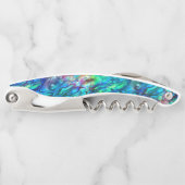 Neuseeland Abalone Paua Muschel Muster 1 Kellnermesser (Vorderseite)