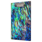 Neuseeland Abalone Paua Muschel Muster 1 Klemmbrett (Links)