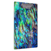 Neuseeland Abalone Paua Muschel Muster 1 Klemmbrett (Rechts)