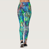 Neuseeland Abalone Paua Muschel Muster 1 Leggings (Rückseite)