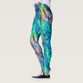 Neuseeland Abalone Paua Muschel Muster 1 Leggings (Links)