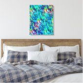 Neuseeland Abalone Paua Muschel Muster 1 Leinwanddruck (Insitu (Schlafzimmer))