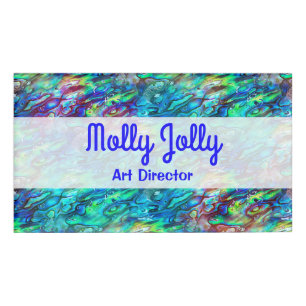 Neuseeland Abalone Paua Muschel Muster 1 Namenschild