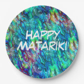 Neuseeland Abalone Paua Muschel Muster 1 Pappteller (Vorderseite)