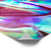 Neuseeland Abalone Paua Muschel Muster 1 Poster (Ecke)