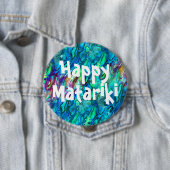 Neuseeland Abalone Paua Muschel Muster 1 Schaltflä Button (Beispiel)