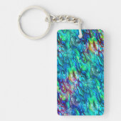 Neuseeland Abalone Paua Muschel Muster 1 Schlüsselanhänger (Vorderseite)