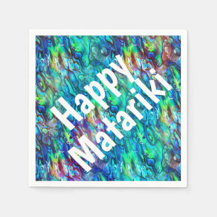 Neuseeland Abalone Paua Muschel Muster 1 Serviette