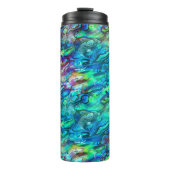 Neuseeland Abalone Paua Muschel Muster 1 Thermosbecher (Vorderseite)