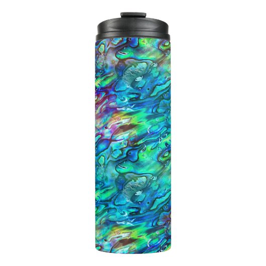 Neuseeland Abalone Paua Muschel Muster 1 Thermosbecher (Vorderseite)