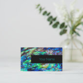Neuseeland Abalone Paua Muschel Muster 1 Visitenkarte (Stehend Vorderseite)