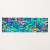 Neuseeland Abalone Paua Muschel Muster 1 Yogamatte (Vorderseite (Horizontal))