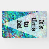 Neuseeland Abalone Paua Muschel Muster 1a Banner (Horizontal)