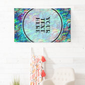 Neuseeland Abalone Paua Muschel Muster 1a Banner (Insitu)