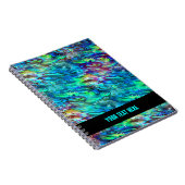 Neuseeland Abalone Paua Muschel Muster 1a Notizblock (Rechte Seite)