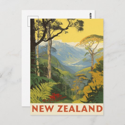 Neuseeland Alp Locarno Postkarte (Vorne/Hinten)