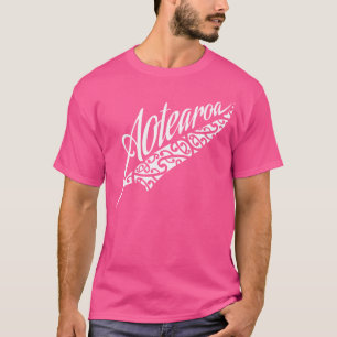 Neuseeland Aotearoa Kiwi Fern Alle Schwarzen Tatto T-Shirt