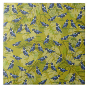 Neuseeland/Aotearoa-Vogelmuster Fliese