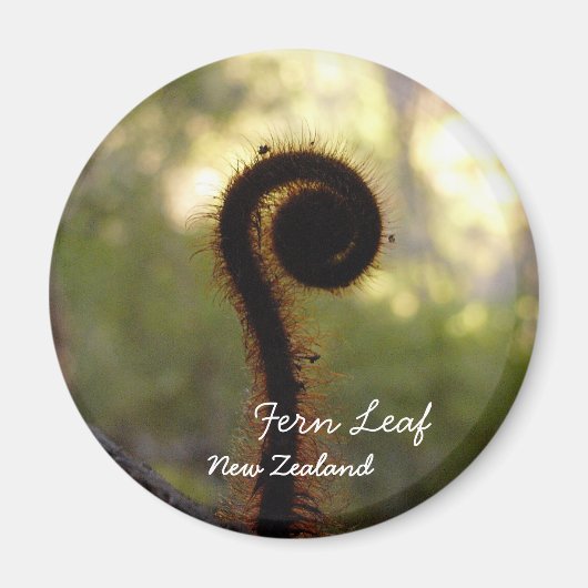 Neuseeland, Aotearoa, Westlicher Leaf (Magnet) Magnet (Vorne)