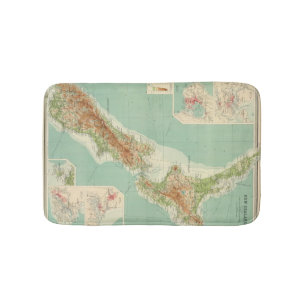 Neuseeland-Atlas-Karte Badematte