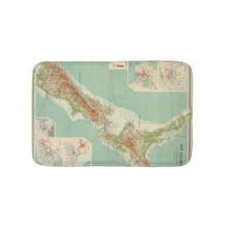 Neuseeland-Atlas-Karte Badematte