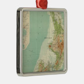 Neuseeland-Atlas-Karte Silbernes Ornament (Rechts)