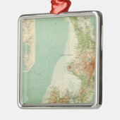 Neuseeland-Atlas-Karte Silbernes Ornament (Links)