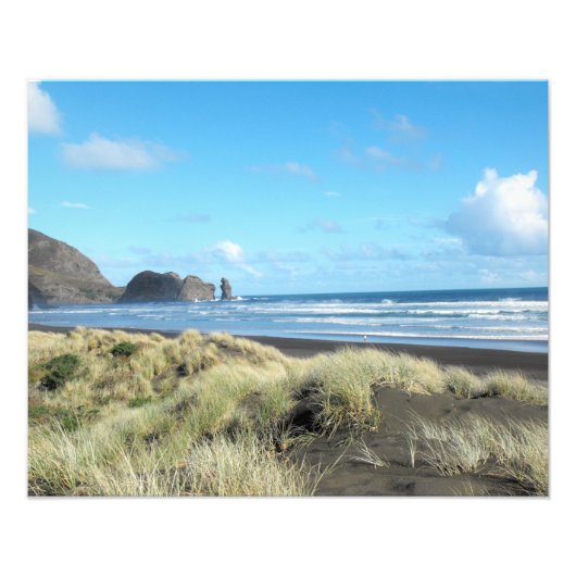 Neuseeland Auckland Summer Piha Beach Fotodruck (Vorne)