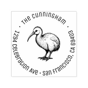 Neuseeland Baby Kiwi Rücksendeadresse Permastempel