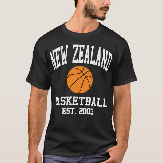 Neuseeland Basketball T-Shirt (Vorderseite)