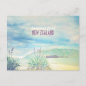 Neuseeland Beach & Mountain Postkarte (Vorderseite)