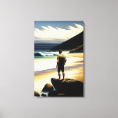 Neuseeland Beach Scene - Canvas Print Leinwanddruck (Vorderseite)