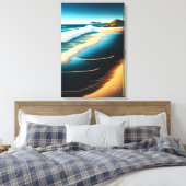 Neuseeland Beach Scene - Canvas Print Leinwanddruck (Insitu (Schlafzimmer))