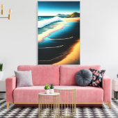 Neuseeland Beach Scene - Canvas Print Leinwanddruck (Insitu (Wohnzimmer))
