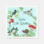 Neuseeland Bird Birthday Serviette (Vorderseite)