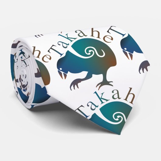 Neuseeland Bird TAKAHE Krawatte (Gerollt)