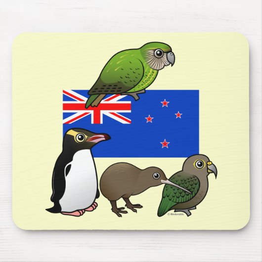 Neuseeland Birdorables Mousepad (Vorne)