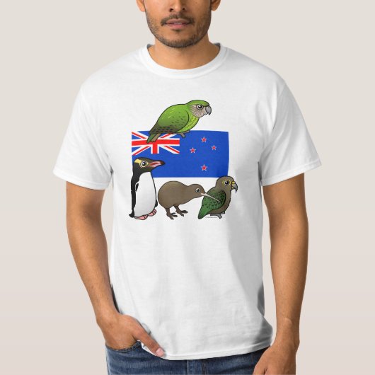 Neuseeland Birdorables T-Shirt (Vorderseite)